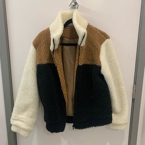 Boohoo Teddy Sherpa Jacket Coat